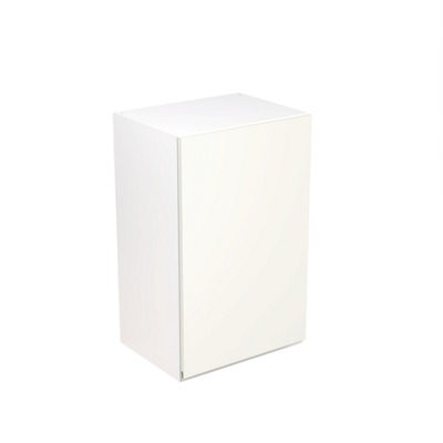 Kitchen Kit Wall Unit 450mm W/ J-Pull Cabinet DoorUltra Matt White from B&Q
