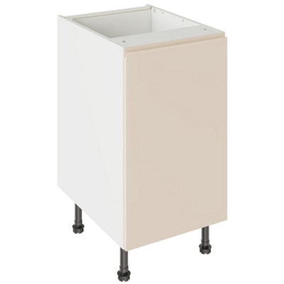 Kitchen Kit Base Unit 450mm W/ J-Pull Cabinet DoorUltra Matt Cashmere from B&Q