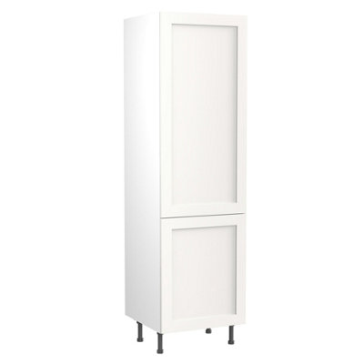 Kitchen Kit Larder Tall Unit 500mm W/ Shaker Cabinet DoorUltra Matt White from B&Q
