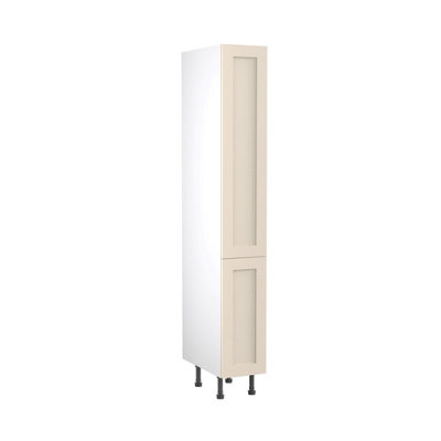 Kitchen Kit Larder Tall Unit 300mm W/ Shaker Cabinet DoorUltra Matt Cashmere from B&Q