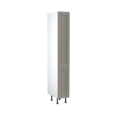 B&Q -  Larder Tall Unit 300mm W/ Shaker Cabinet DoorUltra Matt Dust Grey