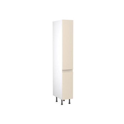 Kitchen Kit Larder Tall Unit 300mm W/ J-Pull Cabinet DoorUltra Matt Cashmere from B&Q