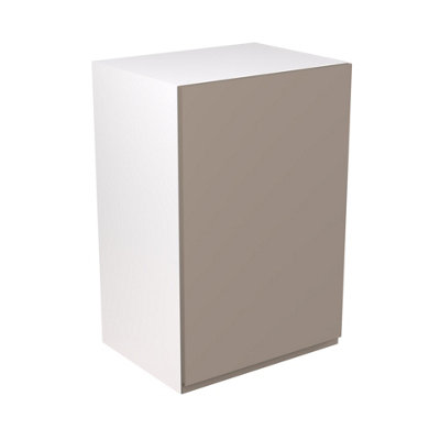 Kitchen Kit Cashmere Matt J-Pull Door Boiler Housing Wall Unit Cabinet Handleless Soft Close Flatpack600X900mm from B&Q