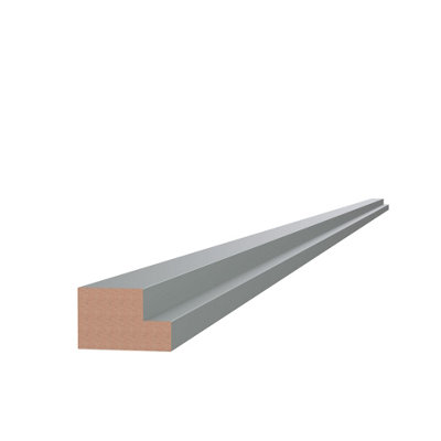 Kitchen Kit Sage Green Matt J-Pull Door Multi Rail Flatpack Unit2745X55mm from B&Q