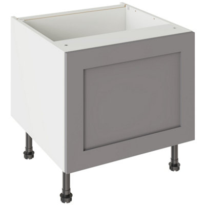 Kitchen Kit Dust Grey Matt Shaker Door Belfast Sink Base Unit Cabinet Flatpack600X455mm from B&Q