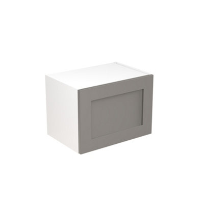 B&Q -  Dust Grey Matt Shaker Door Wall Mounted Short Bridging Unit Cabinet Soft Close Flatpack500X288mm