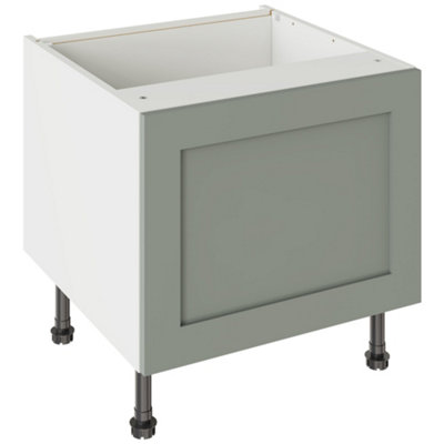 Kitchen Kit Sage Matt Shaker Door Belfast Sink Base Unit Cabinet Flatpack - 600X455mm Green