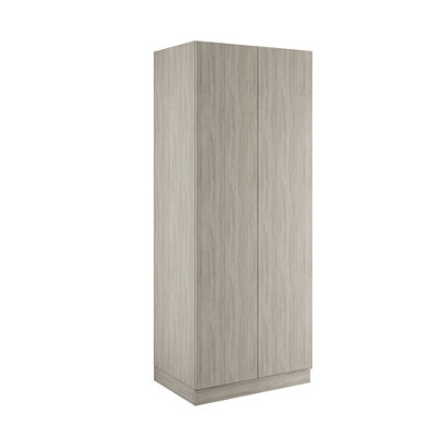 Bedroom Kit Slab Urban Oak Double Wardrobe With Single Rail & Shelves