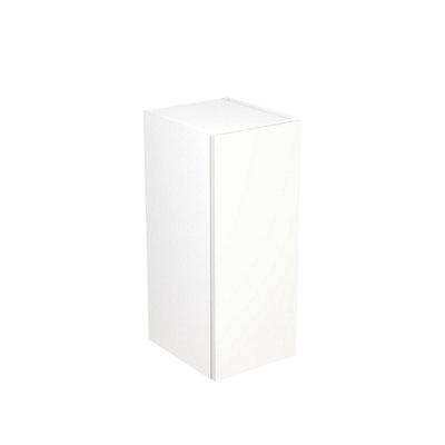 Kitchen Kit Wall Unit 300mm W/ Value Slab Cabinet DoorMatt Snow White from B&Q