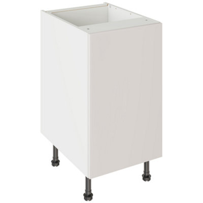 Kitchen Kit Base Unit 450mm W/ Value Slab Cabinet DoorMatt Light Grey from B&Q