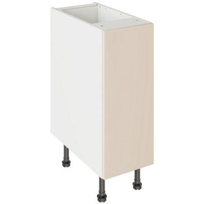 Kitchen Kit Base Unit 300mm W/ Slab Cabinet DoorSuper Gloss Cashmere from B&Q
