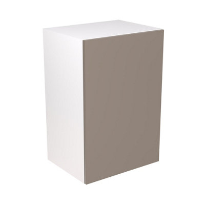 Kitchen Kit Cashmere Gloss Slab Door Boiler Housing Wall Unit Cabinet Soft Close Flatpack600X900mm from B&Q