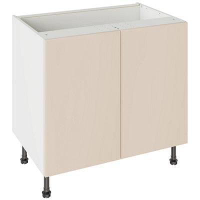 Kitchen Kit Base Unit 900mm W/ Slab Cabinet DoorSuper Gloss Cashmere from B&Q