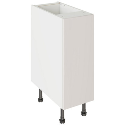 Kitchen Kit Base Unit 300mm W/ Slab Cabinet DoorSuper Gloss Light Grey from B&Q