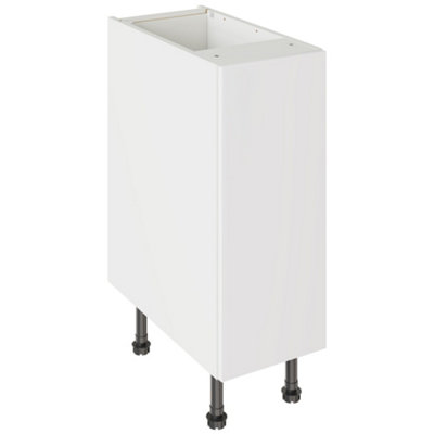 Kitchen Kit Base Unit 300mm W/ Slab Cabinet DoorSuper Matt White from B&Q