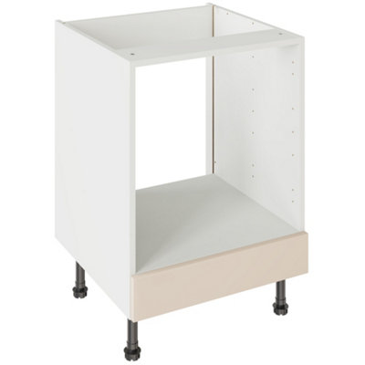 Kitchen Kit Oven Housing Base Unit 600mm W/ Slab Cabinet DoorSuper Matt Cashmere from B&Q
