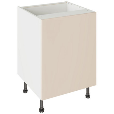 Kitchen Kit Sink Housing Base Unit 600mm W/ Slab Cabinet DoorSuper Matt Cashmere from B&Q
