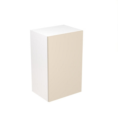 Kitchen Kit Wall Unit 450mm W/ Slab Cabinet DoorSuper Matt Cashmere from B&Q