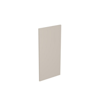 Kitchen Kit Wall End Panel 800mm SlabSuper Matt Light Grey from B&Q