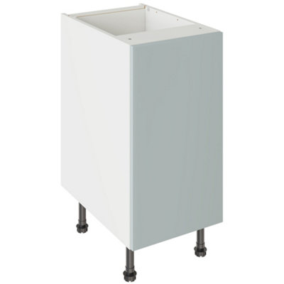 Kitchen Kit Aquamarine Supermatt Slab Base Kitchen Cabinet Flatpack400X720mm from B&Q