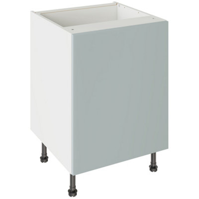 Kitchen Kit Aquamarine Supermatt Slab Base Kitchen Cabinet Flatpack600X720mm from B&Q