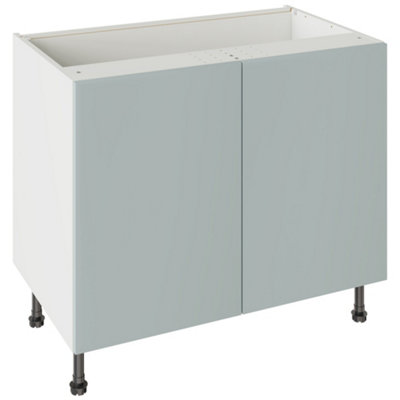 Kitchen Kit Aquamarine Supermatt Slab Base Kitchen Cabinet Flatpack - 1000X720mm Size 9