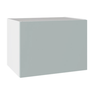 Kitchen Kit Bridging Wall Unit 500mm SlabSupermatt Aquamarine from B&Q