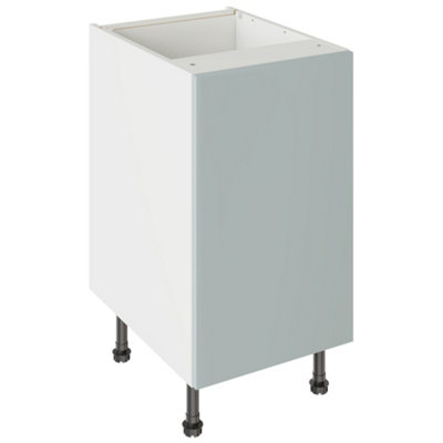 Kitchen Kit Aquamarine Supermatt Slab Base Kitchen Cabinet Flatpack450X720mm from B&Q