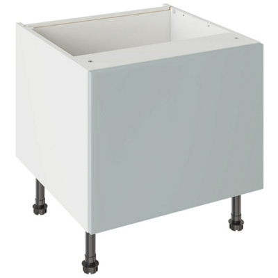 Kitchen Kit Aquamarine Supermatt Slab Door Belfast Sink Base Unit Cabinet Flatpack600X455mm from B&Q