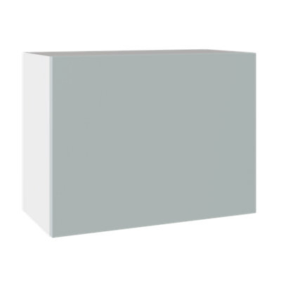 Kitchen Kit Aquamarine Supermatt Slab Door Single Extractor Wall Mounted Unit Cabinet Soft Close Flatpack600X455mm from B&Q