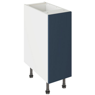 Kitchen Kit Blue Supermatt Slab Base Kitchen Cabinet Flatpack300X720mm from B&Q
