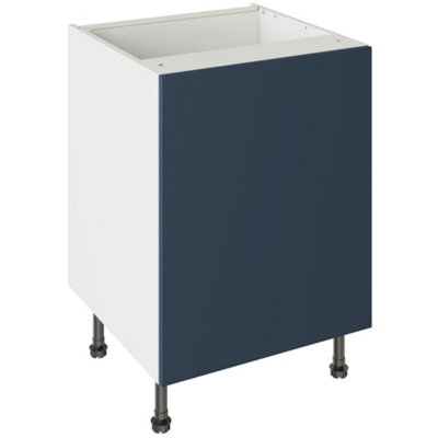 Kitchen Kit Blue Supermatt Slab Base Kitchen Cabinet Flatpack600X720mm from B&Q