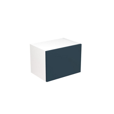 Kitchen Kit Bridging Wall Unit 500mm SlabSupermatt Blue from B&Q