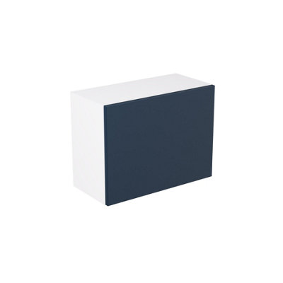 Kitchen Kit Blue Supermatt Slab Door Single Extractor Wall Mounted Unit Cabinet Soft Close Flatpack600X455mm from B&Q