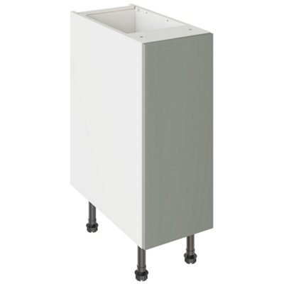 Kitchen Kit Agave Green Supermatt Slab Base Kitchen Cabinet Flatpack300X720mm from B&Q