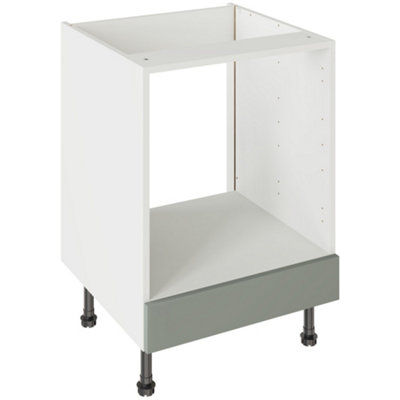 Kitchen Kit Agave Green Supermatt Shaker Door Base Unit Under Oven Cabinet Soft Close Drawers Flatpack600X720mm from B&Q
