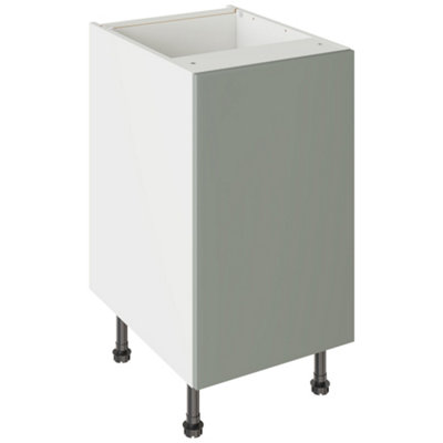 Kitchen Kit Agave Green Supermatt Slab Base Kitchen Cabinet Flatpack450X720mm from B&Q