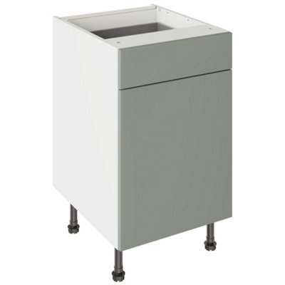 Kitchen Kit Green Drawerline Base Cabinet 500Mm Slab - Supermatt Agave Size 9