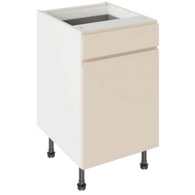 Kitchen Kit Drawerline Base Cabinet 500mm J-PullMatt Cashmere from B&Q