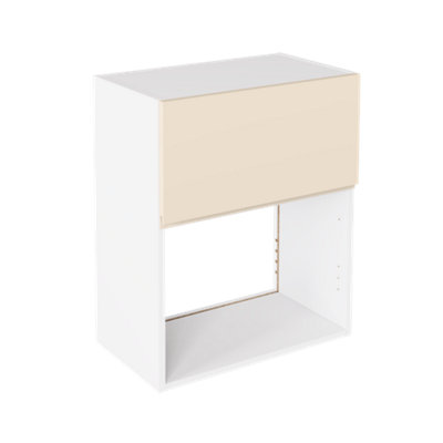 Kitchen Kit Microwave Housing Wall Unit 600mm J-PullMatt Cashmere from B&Q