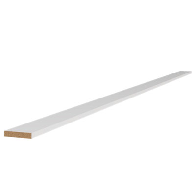 Kitchen Kit Slab Capping RailSupermatt White from B&Q