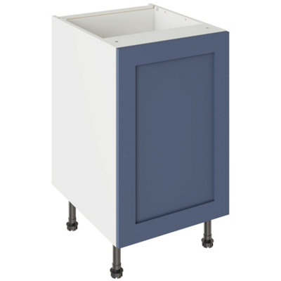 Kitchen Kit Shaker Ultramatt 500 Base Kitchen Cabinet FlatpackAlby Blue from B&Q