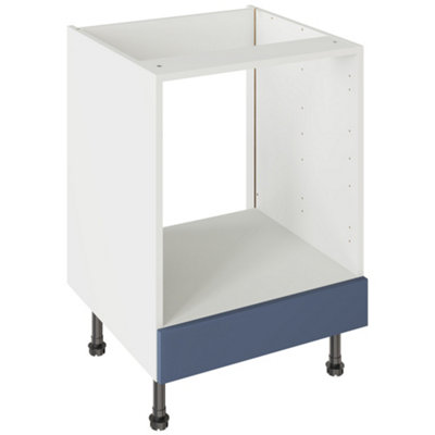 Kitchen Kit Shaker Ultramatt 600 Oven Base Kitchen Cabinet FlatpackAlby Blue from B&Q