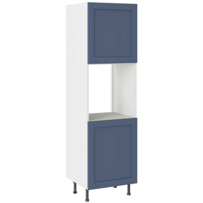 Kitchen Kit Shaker Ultramatt 600 Single Oven Housing FlatpackAlby Blue from B&Q