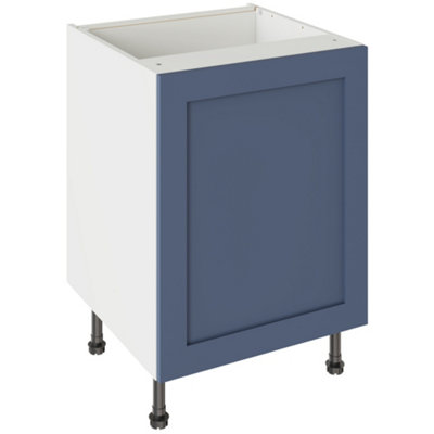 Kitchen Kit Shaker Ultramatt 600 Sink/hob Cabinet FlatpackAlby Blue from B&Q