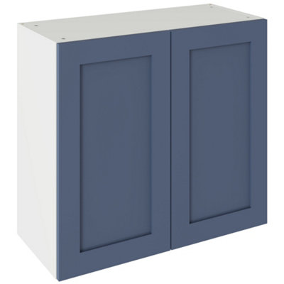 Kitchen Kit Shaker Ultramatt 800 Wall Kitchen Cabinet FlatpackAlby Blue
