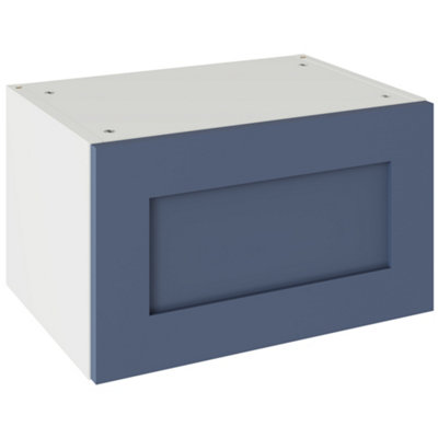 Kitchen Kit Shaker Ultramatt 500 Short Bridging Wall Kitchen Cabinet FlatpackAlby Blue from B&Q