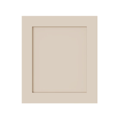 Kitchen Kit Cabinet Door 570mm X 596mm ShakerUltra Matt Cashmere from B&Q