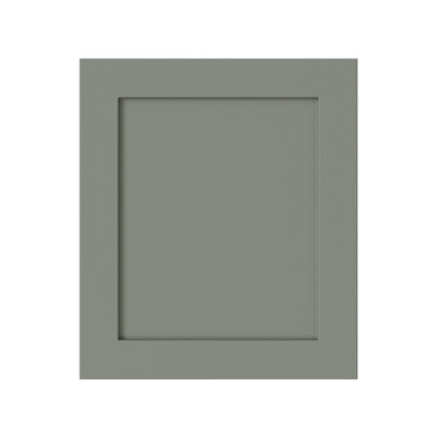 Kitchen Kit Cabinet Door 1245mm X 596mm ShakerUltra Matt Sage Green from B&Q