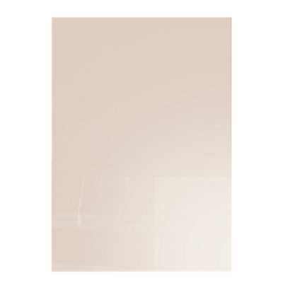 Kitchen Kit Cabinet Door 715mm X 296mm J PullSuper Gloss Cashmere from B&Q
